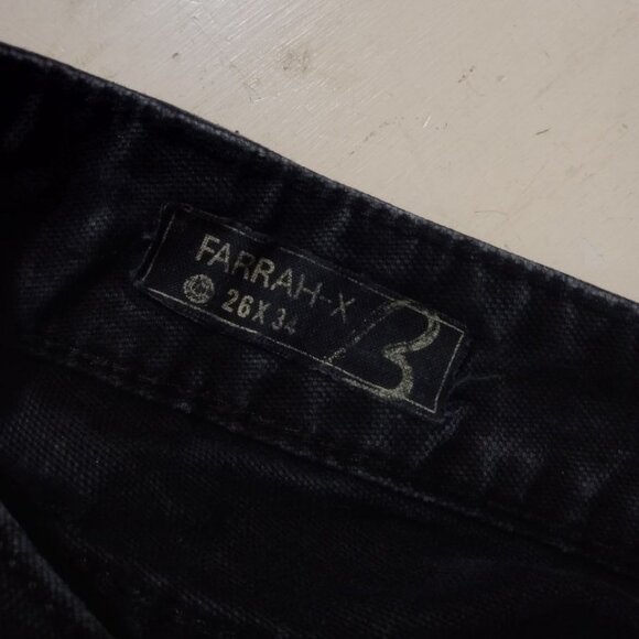 Buffalo David Bitton Black Flare Bell Bottom Jeans Low Rise 26x34 - Picture 3 of 6